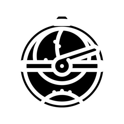 astrolabe geographical discoveries glyph icon illustration