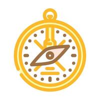 ancient compass geographical discoveries color icon illustration vector
