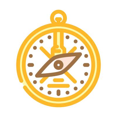 ancient compass geographical discoveries color icon illustration