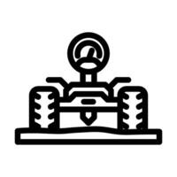 soil analysis robot harvests line icon illustration vector