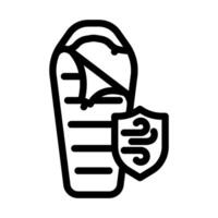 compression bag sleeping bag line icon symbol vector