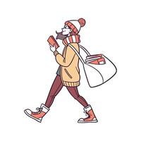 Charming Travel Fashion Model Design 3. vector