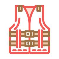 personal flotation device pfd color icon illustration vector