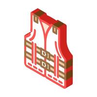 personal flotation device pfd isometric icon illustration vector