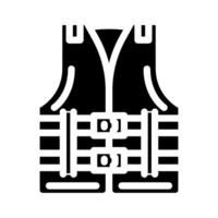 personal flotation device pfd glyph icon illustration vector