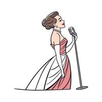 Charming Hollywood Glamour Model Design 1. vector
