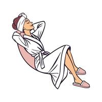 Trendy Luxury Spa Resort Model 3. vector