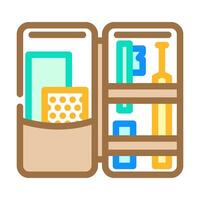 tuning kit snowboard color icon illustration vector