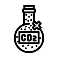 utilization carbon line icon illustration vector
