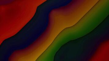 Colorful gradient motion background with curvy wave flowing. diagonal lines glowing motion. video