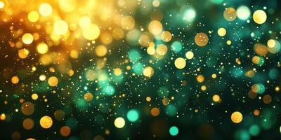 Vibrant bokeh lights create a mesmerizing atmosphere during a festive celebration in evening glow photo