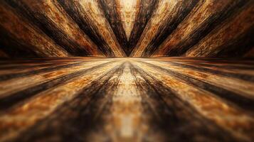 A large, empty room with a lot of wood grain and a lot of texture photo