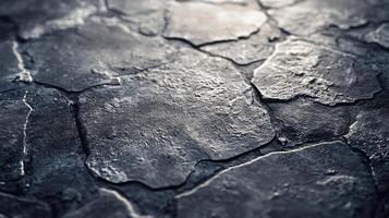 A close up of a cracked and broken surface photo