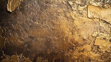 A gold and brown wall with a lot of texture photo