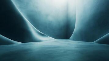 Curved Abstract Form with Smooth Surface Design photo