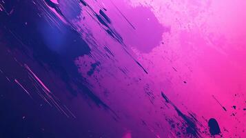 Abstract purple and pink background with paint splatters Ideal for modern designs Dynamic vibrant and perfect for digital art projects photo