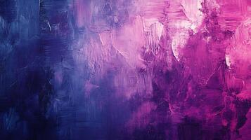 Abstract painting with vibrant hues Shades of purple and pink create a mesmerizing visual effect Texture adds depth to this modern art piece photo