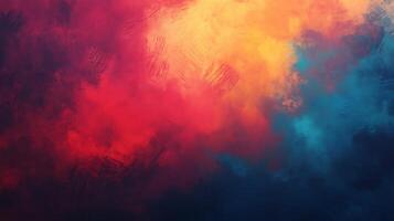 Vibrant abstract art with a bold mix of red orange and blue hues Texture and motion create depth in this expressive piece photo