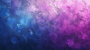 Abstract artwork featuring a mesmerizing blend of blue purple and pink hues creating a dynamic and textured visual experience photo