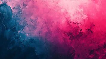 An abstract painting with a color gradient of deep blue to vibrant pink creating a unique and textured background Perfect for artistic designs photo