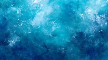 An abstract depiction of ocean waves The colors range from deep blues to light turquoise resembling the varied depths and textures of the sea photo