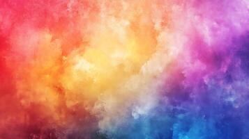 Vibrant and colorful abstract painting with warm and cool colors A blend of colors and textures creates a beautiful and striking image photo