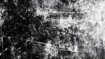 Abstract monochrome background with high contrast textures and splatters creating a dramatic and gritty visual effect photo