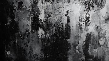 A textured surface of black and white streaks creates a mesmerizing monochrome abstract The interplay of light and dark is captivating photo