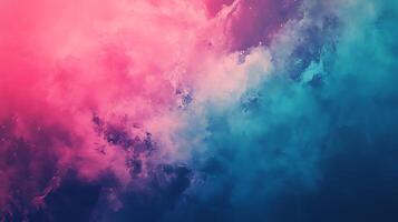 A visually striking image featuring swirling clouds in shades of pink teal and blue creating a dreamy and ethereal atmosphere photo
