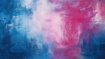 An abstract painting with bold brushstrokes of vibrant blue purple and white create a dynamic textured surface on the canvas photo