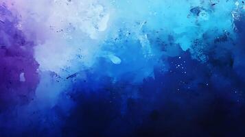 Abstract expressionism evokes calm and dreamy hues blending indigo blue and white for a serene visual experience photo