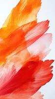 Colorful abstract painting with vivid brush strokes in warm tones creating a vibrant aesthetic photo