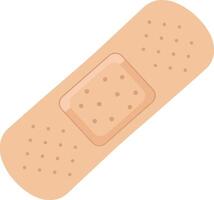 Bandage illustration showcasing a simple design style with a soft color palette and a clean aesthetic, perfect for health-themed art vector