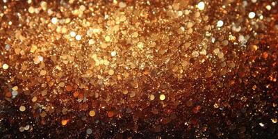 Sparkling golden glitter fills the background creating a festive and vibrant atmosphere for celebrations and events photo