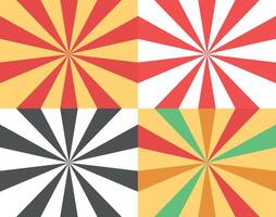 Circus retro background with rays. Retro circus. Vintage lines. Circus background with radial lines. vector