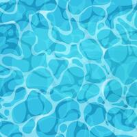 Water ripple surface pool or ocean water with glares sunlight reflections, game texture top view. Beach sea clean and deep water. vector