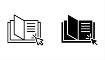 learning icon set on white background, vector