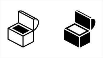 treasure icon set on white background. vector
