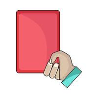 illustration of Red Card vector