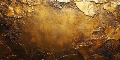 Textured golden surface with rich patterns and tones capturing light in an artistic composition photo