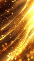 Golden light glimmers through sparkling dust in a mesmerizing display of radiant colors and textures photo