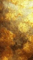 Golden textured surface resembling a natural phenomenon under bright lighting enhances artistic appeal and visual interest photo