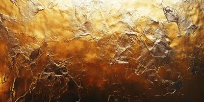 Textured golden surface with intricate patterns creating a rich and luxurious appearance in warm lighting photo