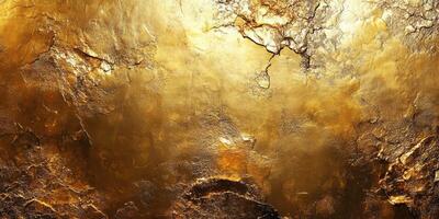Stunning shimmering gold texture with intricate patterns found in nature photo