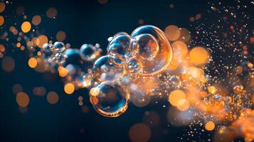 Intriguing interplay of oil and water creates mesmerizing patterns of light refraction beauty photo