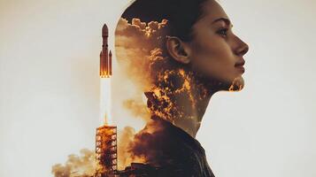 Visionary space exploration the integration of human potential with technological advancement photo