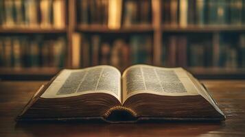 Open Book Revealing the Ancient Wisdoms, a Sanctuary of Learning and Intellectual Pursuit photo