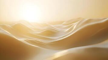 Golden abstract flow creating a serene backdrop ideal for technology and luxury themes photo