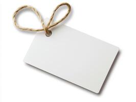 Blank tag for labeling and customization in various crafts photo