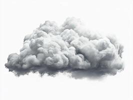 Fluffy white clouds filling the sky on a bright day photo